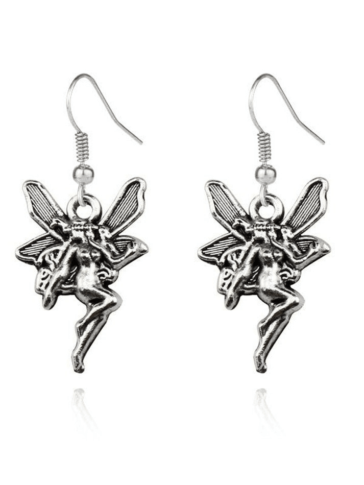 Vintage Fairy Angel Dangle Hook Earring - AnotherChill