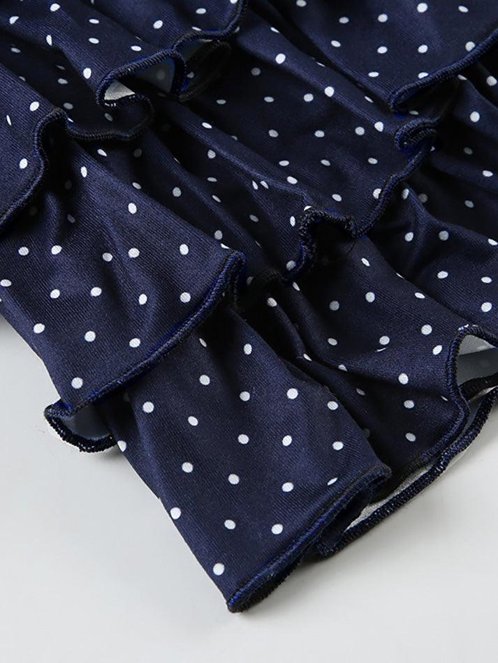 Vintage Halter Tie Polka Dot Two-Piece Set - AnotherChill