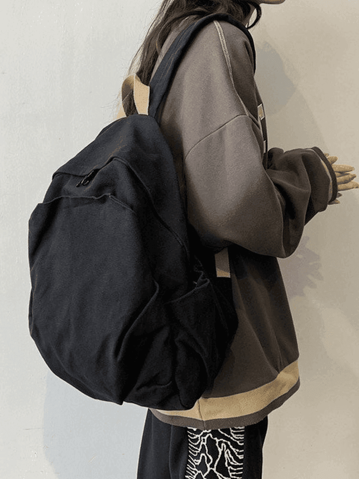 Vintage Wash College School Backpack - AnotherChill