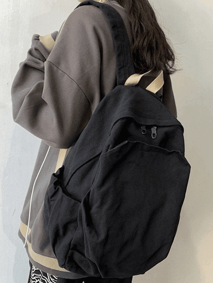 Vintage Wash College School Backpack - AnotherChill