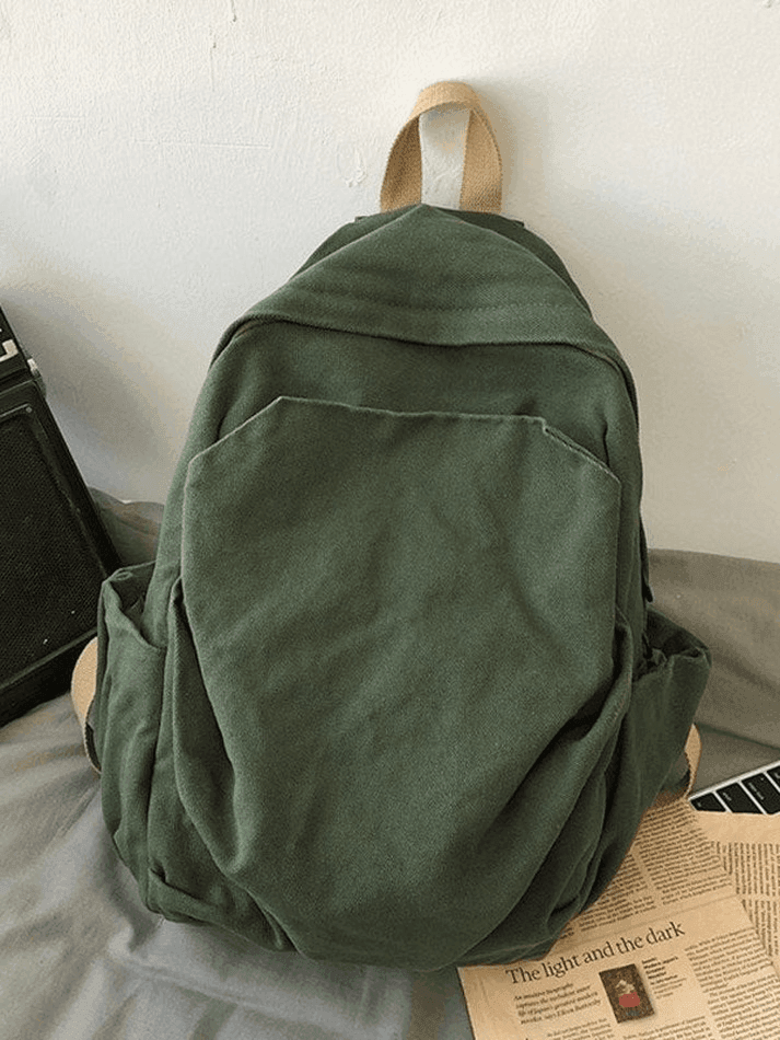 Vintage Wash College School Backpack - AnotherChill