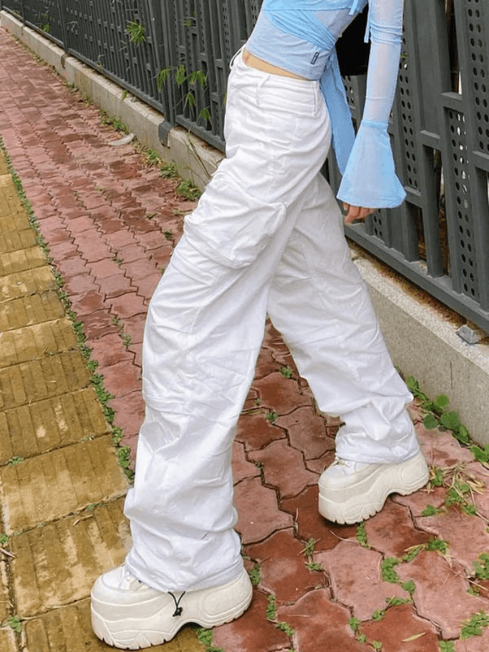 Zipper Pocket Cargo Pants - AnotherChill