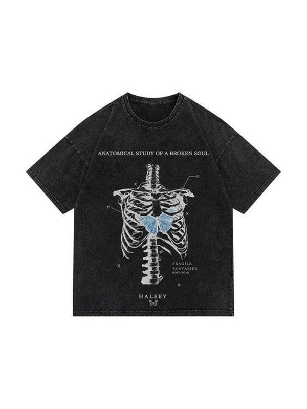 Men's Washed Skull Graphic Tee - AnotherChill