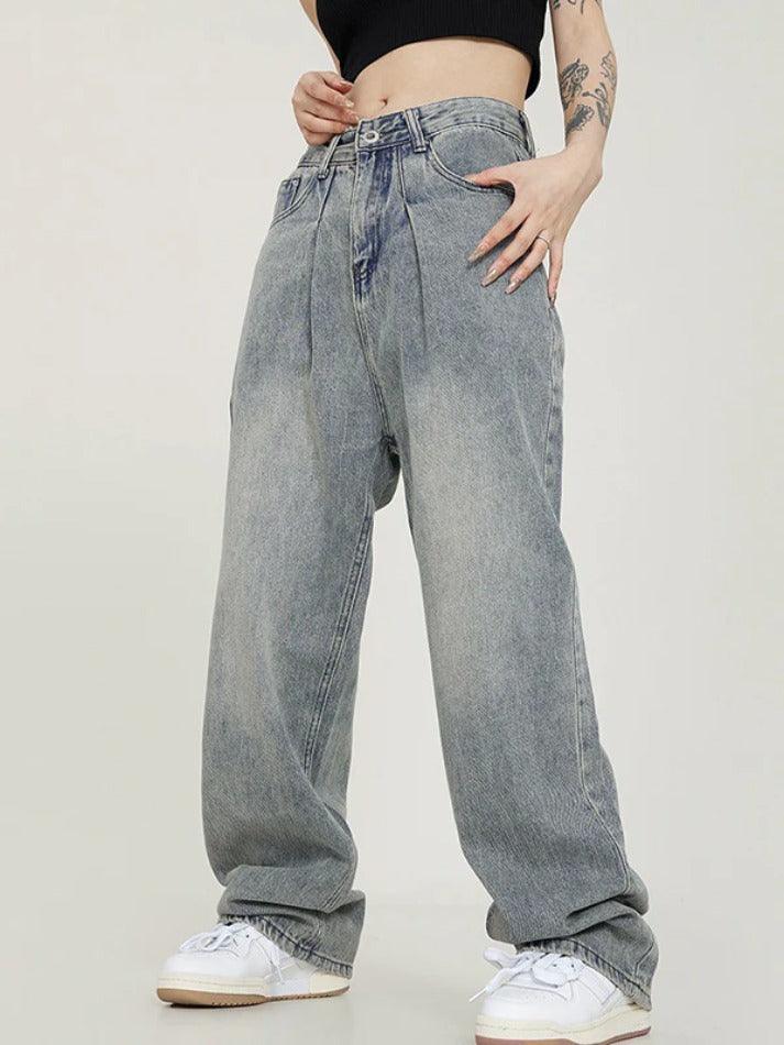 Vintage Light Wash Boyfriend Jeans - AnotherChill