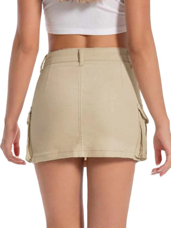 Multi Pocket Mini Skirt - AnotherChill