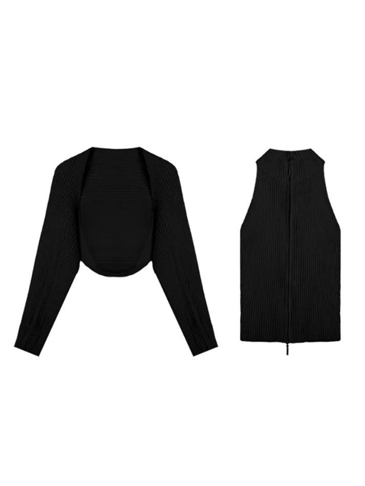 Solid Ribbed Knit Cardigan - AnotherChill