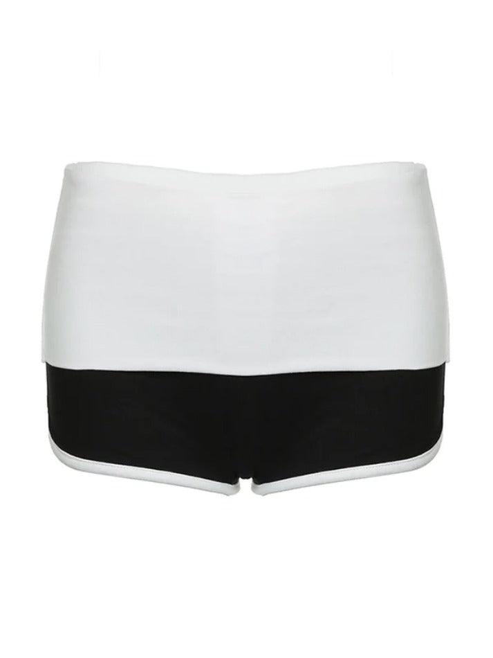 Sporty Contrast Low Rise Shorts - AnotherChill