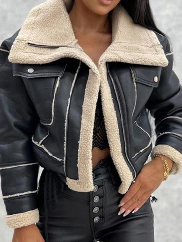 Lambswool Short Zip Up Jacket - AnotherChill