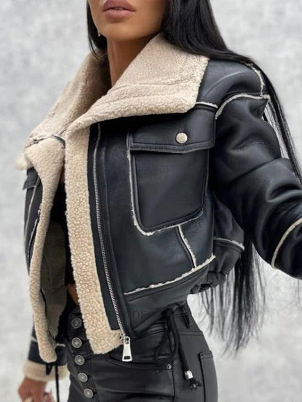 Lambswool Short Zip Up Jacket - AnotherChill