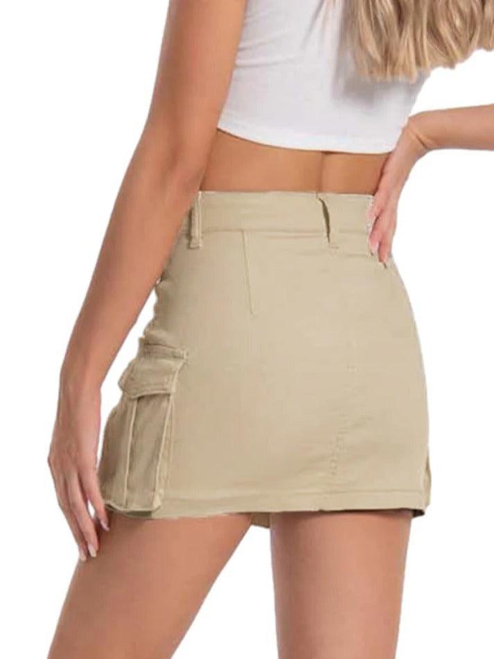 Multi Pocket Mini Skirt - AnotherChill