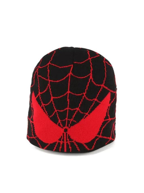 Spider Web Print Soft Beanie Hat - AnotherChill