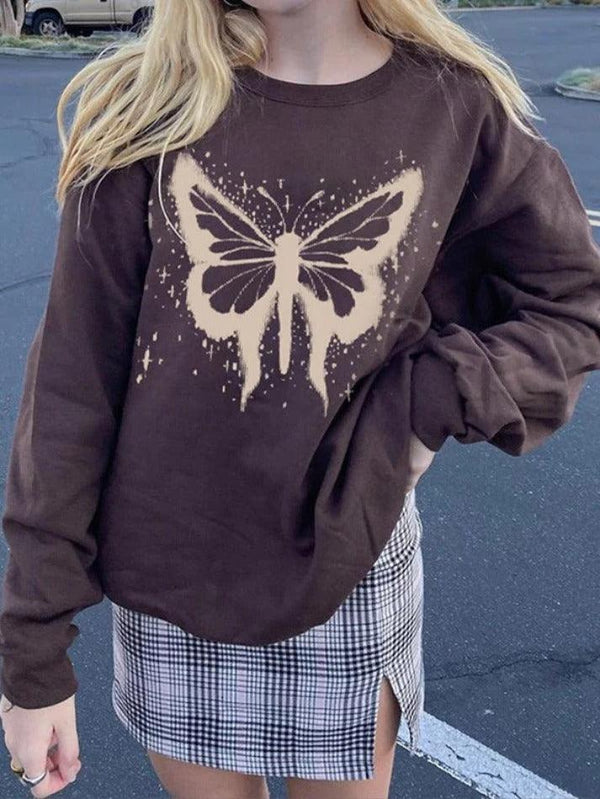 Splash Butterfly Pullover Sweatshirt - AnotherChill