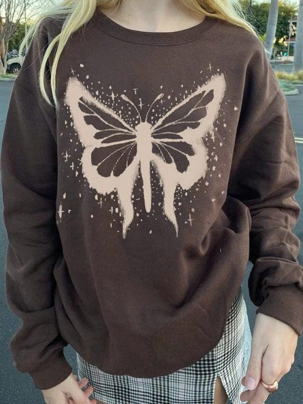 Splash Butterfly Pullover Sweatshirt - AnotherChill